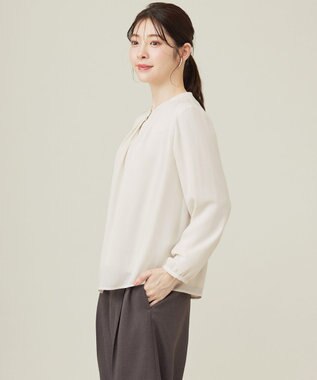 ANY SIS 【WEB・一部店舗限定】エニポカシリーズ ブラウス アイボリー