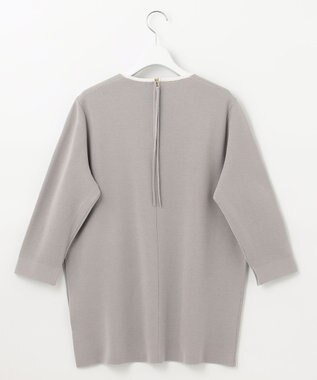 自由区 L 【洗える/セット着用可】ドライコットンハイゲージブラウスライク ニット ベージュ系