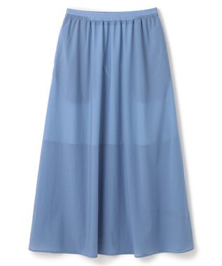 BEIGE， 【洗える/セットアップ対応】SPIGA / ギャザーロングフレアスカート Sky