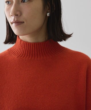 AMERICAN HOLIC モックネックコクーンニットプルオーバー Red