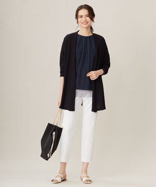 自由区 【接触冷感・UVカット・吸水速乾】シェルタリングオックステーパード パンツ オフ