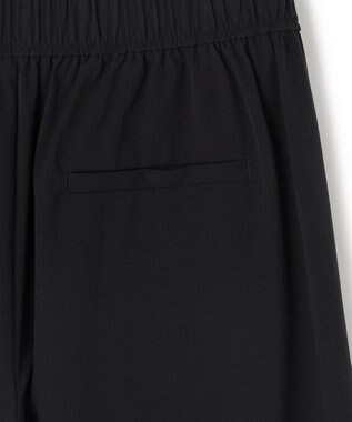 UNFILO 【セットアップ着用可/ウエストゴム】FINE MOVE ギャザーワイドパンツ ブラック