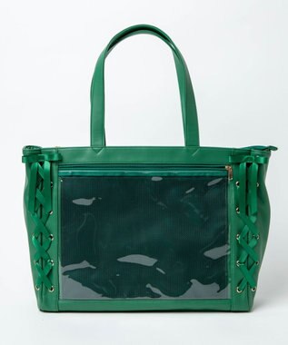 WEGO 【痛バ＆推し活】レースアップ痛バッグL グリーン