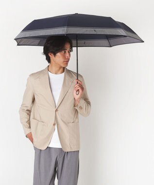 MOONBAT ポロ ラルフ ローレン (POLO RALPH LAUREN)  メンズ 長傘 雨傘 ロゴ刺繍 ボタンジャンプ ワンタッチ ディープブルー