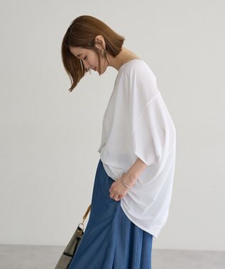 YECCA VECCA 異素材切替バックデザインプルオーバー Off White