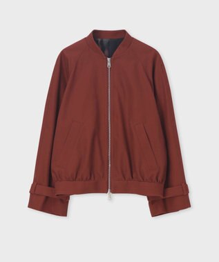 Paul Smith  ウールライク ドレープ ワイドブルゾン ダークオレンジ