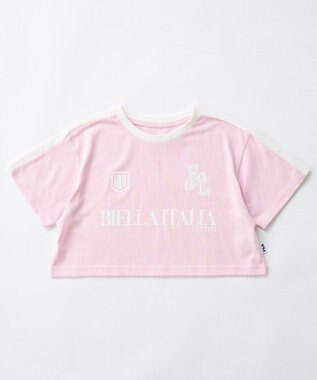 OP／FILA 【FILA】ショート丈半袖Tシャツ ピンク