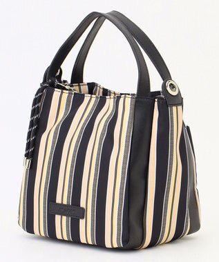 Y'SACCS マルチストライプ すっきりトート Sサイズ ブラック