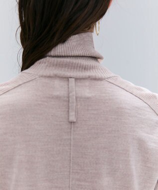 BEIGE， 【洗える・VERY NaVY12月号掲載】LA MONNAIE / バイカラーウールタートルニット Bone × Taupe