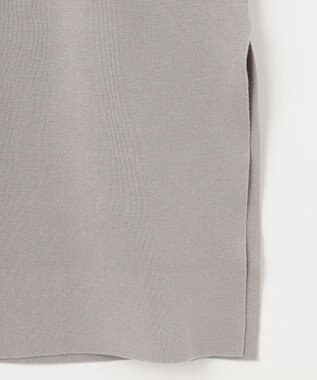 自由区 L 【洗える/セット着用可】ドライコットンハイゲージブラウスライク ニット ベージュ系