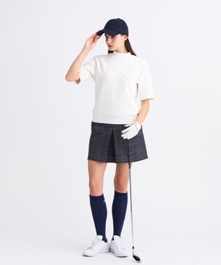 23区GOLF 【WOMEN】裏起毛ジャージースカート ストレッチ モノグラム 上品スタイル ネイビー系5