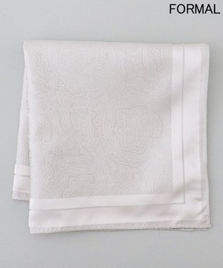 GOTAIRIKU 【WEAR BLACK】シルク100％ フォーマルチーフ_ペイズリー