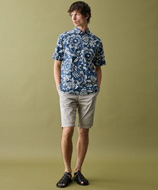 JOSEPH ABBOUD 【老舗アロハシャツブランドとコラボ・限定色あり】カハラアロハ シャツ ダルブルー系7