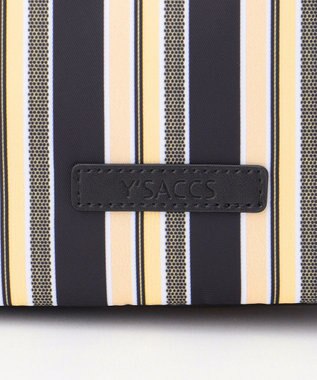Y'SACCS マルチストライプ すっきりトート Sサイズ ブラック