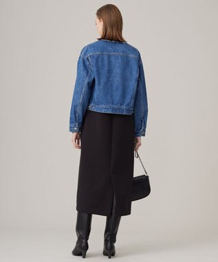 ICB L 【CLASSY.1月号掲載・洗える】ウォーターリサイクルデニム ジャケット ブルーデニム系