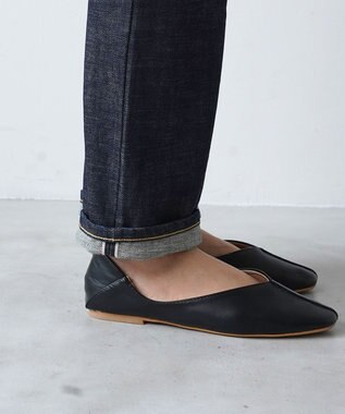 caqu modern straight レギュラーストレートデニムパンツ re.birth