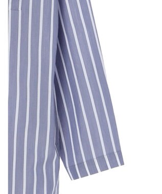 CRAFT STANDARD BOUTIQUE プランサーボタンシャツワンピース Stripe Blue