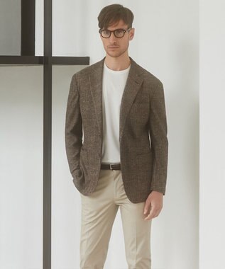 GOTAIRIKU 【宮田毛織】リネンジャージー カーディガンジャケット ダークブラウン系8