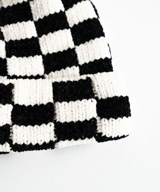 WEGO チャンキーニットキャップ 柄1