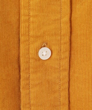 J.PRESS YORK STREET 【UNISEX】コーデュロイ バンドカラーシャツ イエロー系
