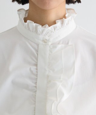 Green Parks フリルブラウス Off White