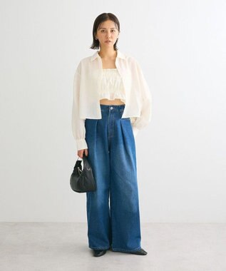 Green Parks ・ＥＬＥＮＣＡＲＥ　ＤＵＥ　ビスチェ付ショートシャツ Ivory