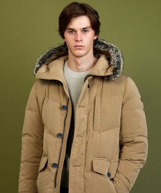 JOSEPH ABBOUD MOUNTAIN 【ECO撥水/ECOファー/9ポケット/ユニセックス】ＰＥ／ＮＹピーチダウン コート ベージュ系