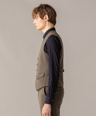 JOSEPH HOMME ウーステッドモックロディ ジレ カーキ系