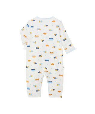 MIKI HOUSE HOT BISCUITS 【60-80cm】 フライス素材 カバーオール肌着 ブルー