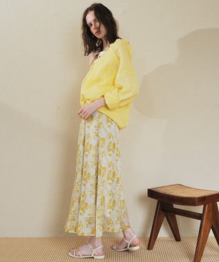 YECCA VECCA 3wayフレンチリネンシャツ White