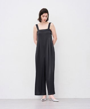 uncrave シャイニーダブルサテン オールインワン スレート