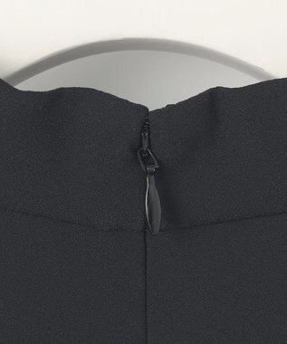 ICB L 【洗える】ストレッチジョーゼット ハイネックブラウス ブラック系