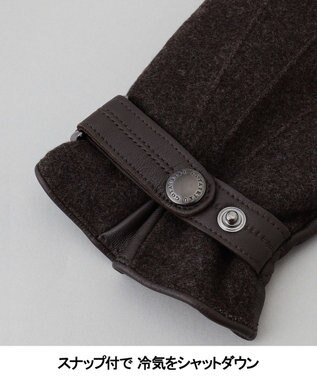 GOTAIRIKU 【スマホ対応】DRAGO/ドラゴ ウールシープレザーコンビ グローブ_無地 ベージュ系8