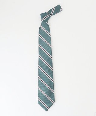 J.PRESS MEN 【JAPANESE TWILL STRIPE COLLECTION】ツイルストライプ ネクタイ ターコイズブルー系2