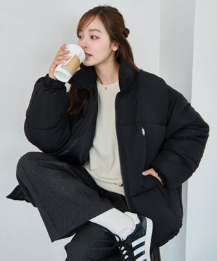 WEGO 【WEB限定/Sサイズ新登場/お気に入り登録者数5万人越えの大人気アイテム】U.S. POLO ASSN.別注パデッドジャケット ブラック