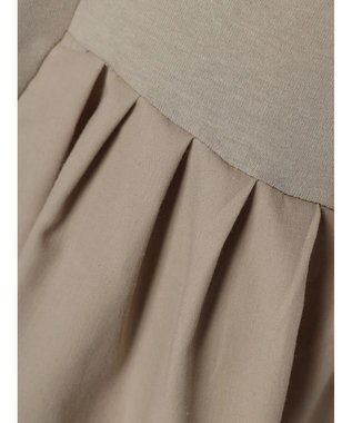 Green Parks 脇ドッキングフレアプルオーバー Gray Beige