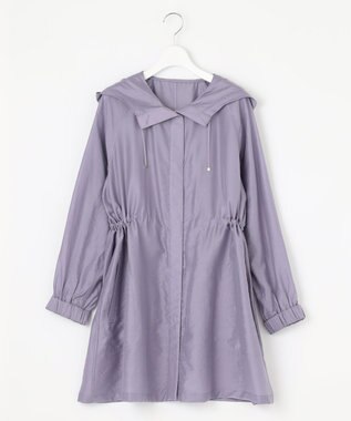 自由区 【XSサイズ～/洗える】シアー ライトコート ライラック系