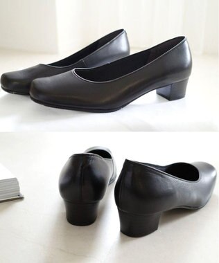 Pointer 日本製 本革シンプルパンプス ブラック