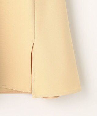 #Newans 【マシンウォッシャブル】ファスナースリットＡラインブラウス ライトイエロー