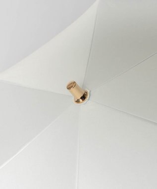 AURORA Beaurance ビューランス カリグラフィー刺しゅう柄 晴雨兼用パラソル傘 (トップフラット折傘) ホワイト