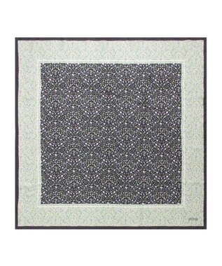 MOONBAT 【シルク100%】MACKINTOSH PHILOSOPHY(マッキントッシュ フィロソフィー）小花柄 シルクプリントスカーフ 日本製 68cm×68cm  UV対策 ベージュ