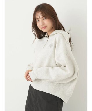 earth music&ecology ハーフＺＩＰ裏起毛プルオーバー Oatmeal