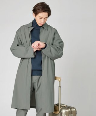 UNFILO MENS 【男女兼用】FINE MOVE ステンカラー コート [23年商品] オリーブ