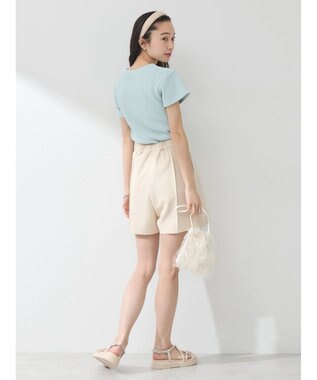 earth music&ecology カットツイルショートパンツ Light Beige