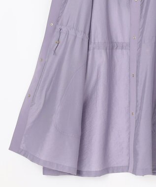 自由区 【XSサイズ～/洗える】シアー ライトコート ライラック系