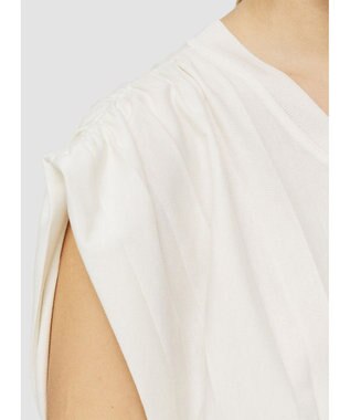 JOSEPH 【洗える】コットンプリッセ　ラウンドネックTシャツ Ivory