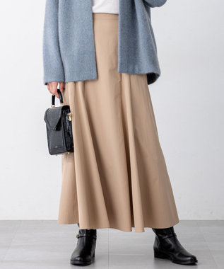 【洗える】ストレッチタイプライター フレア スカート