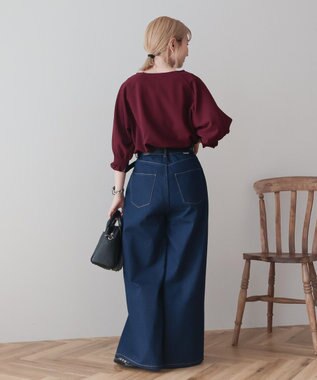 AMERICAN HOLIC 【先行予約】【WEB限定】マルチ機能：袖ボリュームプルオーバー Bordeaux