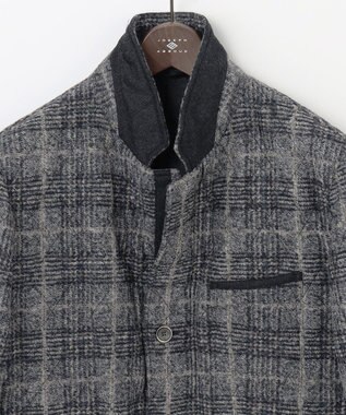 JOSEPH ABBOUD 【ストレッチ/イタリア素材/軽量】 イタリア素材使用・スライバーチェックジャケット ライトグレー系4