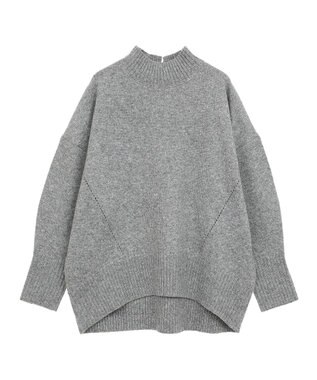 AMERICAN HOLIC モックネックコクーンニットプルオーバー Gray Mixture